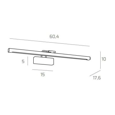 FLEXA LAMPADA DA SPECCHIO MODERNA ORIENTABILE CROMO O NICHEL LED 12W LUCE 3000K O 4000K TOP LIGHT Top Light Illuminazione - Cris