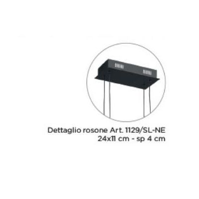 BLITZ SOSPENSIONE MODERNA IN METALLO NERO OPACO LED 40W LUCE 3000K Padana Lampadari - Cristalensi Shop Online