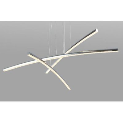 VICKY SOSPENSIONE IN METALLO CROMATO MODERNA D80 CM CON LED 38W LUCE 4000K Padana Lampadari - Cristalensi Shop Online