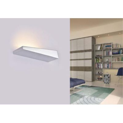 BRICK APPLIQUE MODERNA IN METALLO CROMO LUCIDO CON LED 8W LUCE 4000K Padana Lampadari - Cristalensi Shop Online