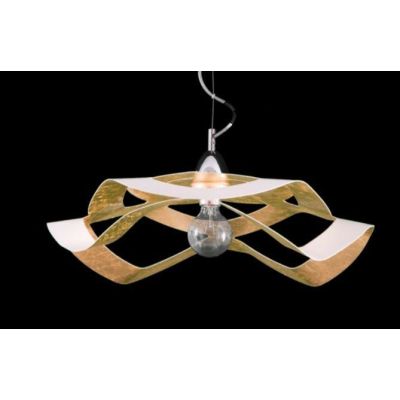 FLY SOSPENSIONE MODERNA IN 5 FINITURE COLORE CON LAMPADINA E27 A VISTA DIAMETRO CM 55 Padana Lampadari - Cristalensi Shop Online