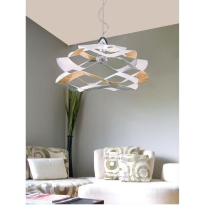 FLY SOSPENSIONE DIAMETRO CM 55 IN 5 FINITURE COLORE CON LAMPADINA E27 A VISTA MODERNA Padana Lampadari - Cristalensi Shop Online