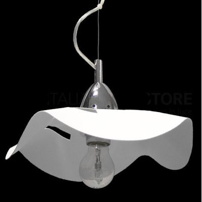 FLY PICCOLA SOSPENSIONE DIAMETRO CM 30 IN METALLO 4 FINITURE COLORE CON LAMPADINA E27 A VISTA MODERNA Padana Lampadari - Cristal