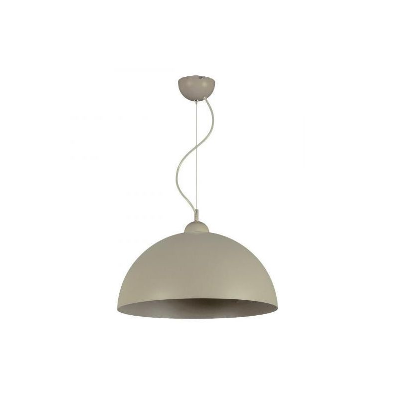 LUNA SOSPENSIONE A CUPOLA D50 MODERNA IN METALLO BIANCO O SABBIA LAMPADINA ATTACCO E27 Padana Lampadari - Cristalensi Shop Onlin
