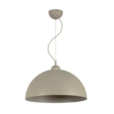 LUNA SOSPENSIONE A CUPOLA D50 MODERNA IN METALLO BIANCO O SABBIA LAMPADINA ATTACCO E27 Padana Lampadari - Cristalensi Shop Onlin