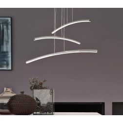 VICKY SOSPENSIONE IN METALLO CROMATO MODERNA D80 CM CON LED 38W LUCE 4000K Padana Lampadari - Cristalensi Shop Online 2