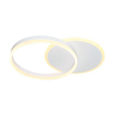 ECLIPSE PLAFONIERA PICCOLA CON CERCHI BIANCHI LED 56W DIMMERABILE CON TELECOMANDO INCLUSO Padana Lampadari - Cristalensi Shop On