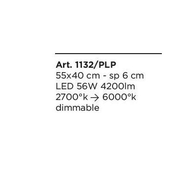 ECLIPSE PLAFONIERA PICCOLA CON CERCHI BIANCHI LED 56W DIMMERABILE CON TELECOMANDO INCLUSO Padana Lampadari - Cristalensi Shop On