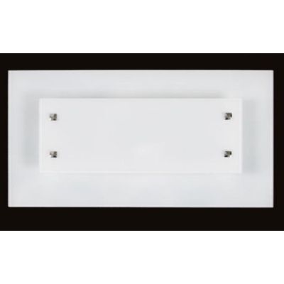 ALEXIA APPLIQUE MODERNA LARGHEZZA CM 55 CON VETRO BIANCO E VETRO DECORATO IN 4 FINITURE Padana Lampadari - Cristalensi Shop Onli