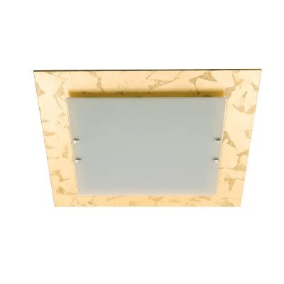 ALEXIA PLAFONIERA MODERNA CM 55X55 CON VETRO BIANCO E VETRO DECORATO IN 4 FINITURE Padana Lampadari - Cristalensi Shop Online