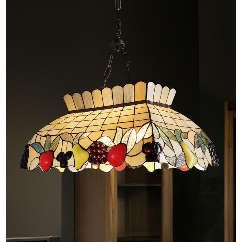 T500-S SOSPENSIONE RETTANGOLARE IN VETRO TIFFANY Perenz - Cristalensi Shop Online