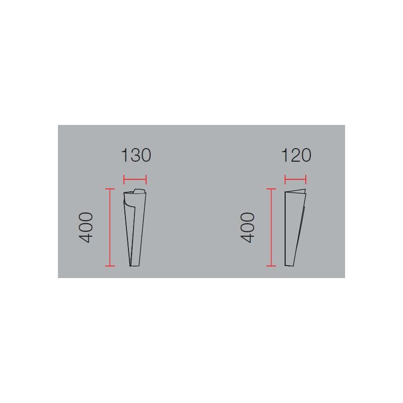 2602A APPLIQUE BELFIORE LAMPADA DA PARETE IN CERAMICA EFFETTO GESSO 9010 BELFIORE - Cristalensi Shop Online