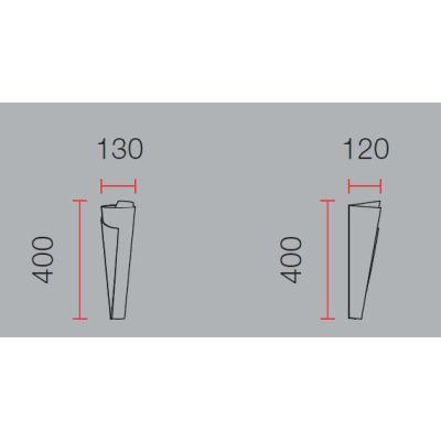 2602A APPLIQUE BELFIORE LAMPADA DA PARETE IN CERAMICA EFFETTO GESSO 9010 BELFIORE - Cristalensi Shop Online