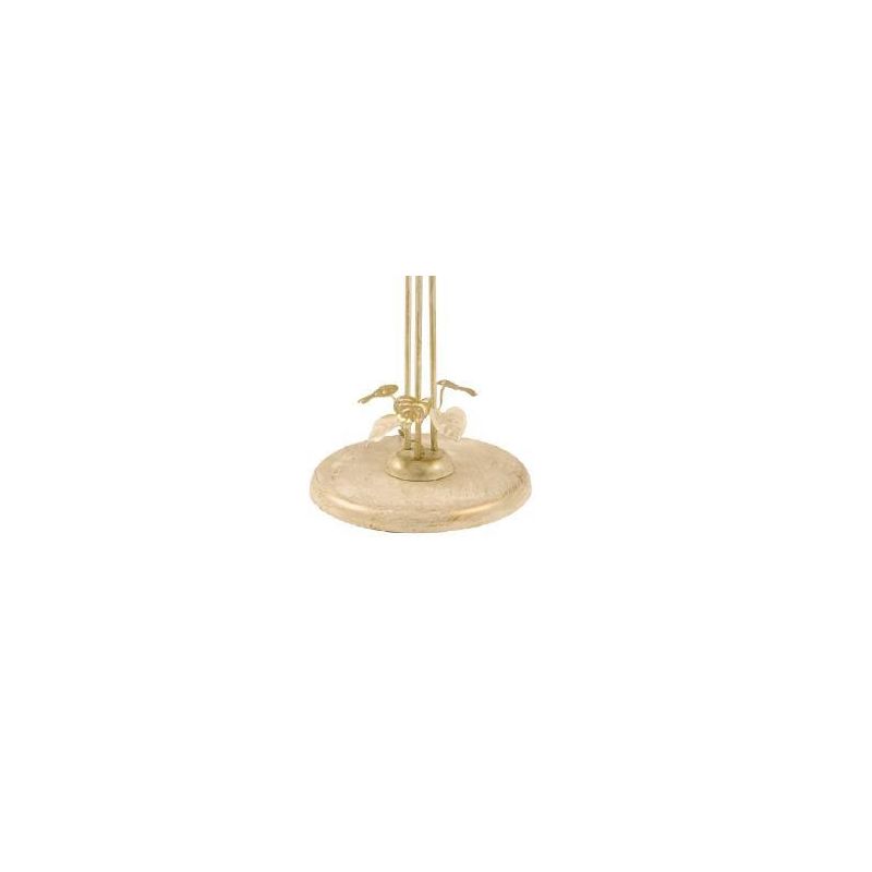 468-PT3 ANASTASIA PIANTANA IN METALLO AVORIO-ORO CON 3 DIFFUSORI IN VETRO A SCAVO Padana Lampadari - Cristalensi Shop Online