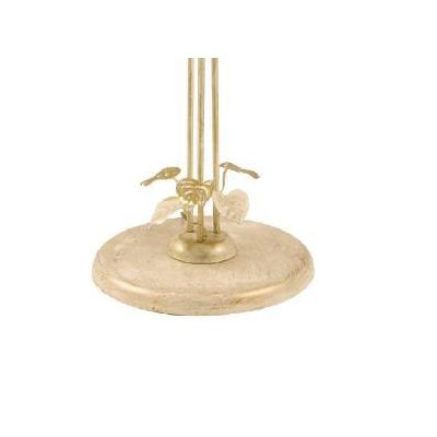 468-PT3 ANASTASIA PIANTANA IN METALLO AVORIO-ORO CON 3 DIFFUSORI IN VETRO A SCAVO Padana Lampadari - Cristalensi Shop Online