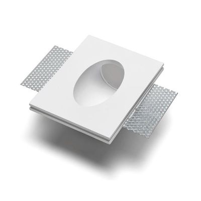 4164 INCASSO IN GESSO CRISTALY VERNICIABILE A LED PER LAMPADINA GU10 9010 BELFIORE - Cristalensi Shop Online
