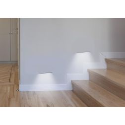 4167 INCASSO SEGNAPASSO IN GESSO VERNICIABILE A LED 6,5W 600 LUMEN 9010 BELFIORE - Cristalensi Shop Online 2