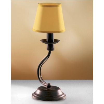 SIENA LUMETTO CLASSICO IN METALLO AVORIO O RUGGINE CON PARALUMI IN TESSUTO Padana Lampadari - Cristalensi Shop Online