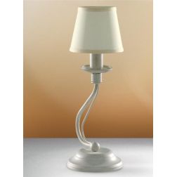 SIENA LUMETTO CLASSICO IN METALLO AVORIO O RUGGINE CON PARALUMI IN TESSUTO Padana Lampadari - Cristalensi Shop Online 2