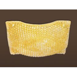 DORA PLAFONIERA GRANDE 50X50 IN VETRO CRISTALLO O AMBRA CLASSICA Padana Lampadari - Cristalensi Shop Online 2