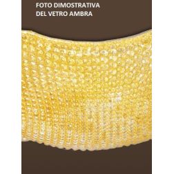 DORA APPLIQUE CM 20X30 IN VETRO CRISTALLO O AMBRA CLASSICA Padana Lampadari - Cristalensi Shop Online 2