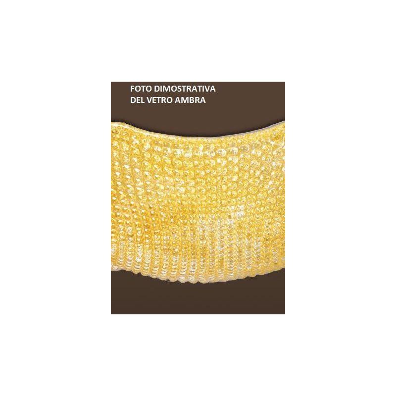 DORA APPLIQUE CM 20X30 IN VETRO CRISTALLO O AMBRA CLASSICA Padana Lampadari - Cristalensi Shop Online