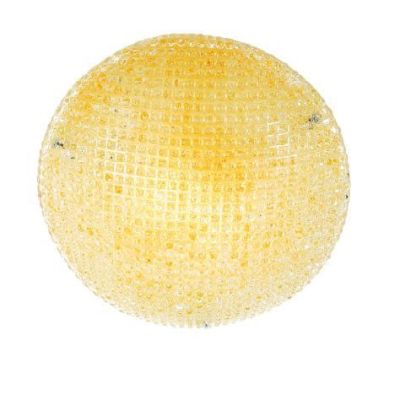 TEA PLAFONIERA ROTONDA DIAMETRO CM 30 IN VETRO CRISTALLO O AMBRA Padana Lampadari - Cristalensi Shop Online