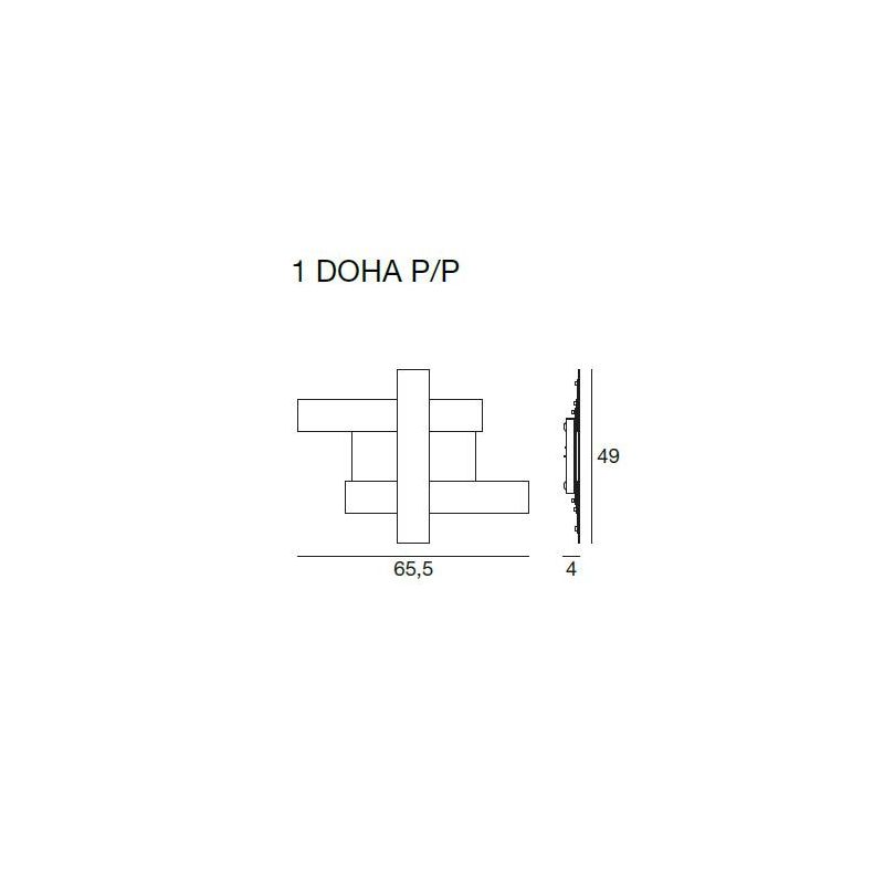 DOHA LAMPADA DA SOFFITTO PICCOLA A LED 30W 3000K SOSTITUIBILE IN 4 FINITURE COLORE GEA LUCE - Cristalensi Shop Online