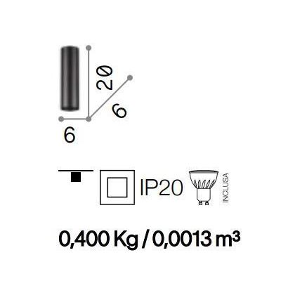 LOOK PICCOLA LAMPADA DA SOFFITTO FORMA A CILINDRO ALTEZZA CM 20 IN METALLO BIANCO NERO O OTTONE Ideal Lux - Cristalensi Shop Onl