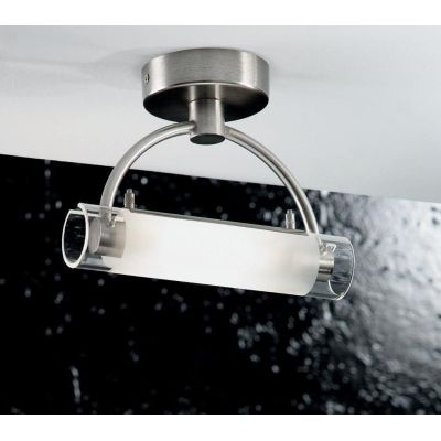 ARCHETTO APPLIQUE IN METALLO CROMATO E VETRO SABBIATO CON ATTACCO R7S 78MM ALOGENO Illuminando - Cristalensi Shop Online