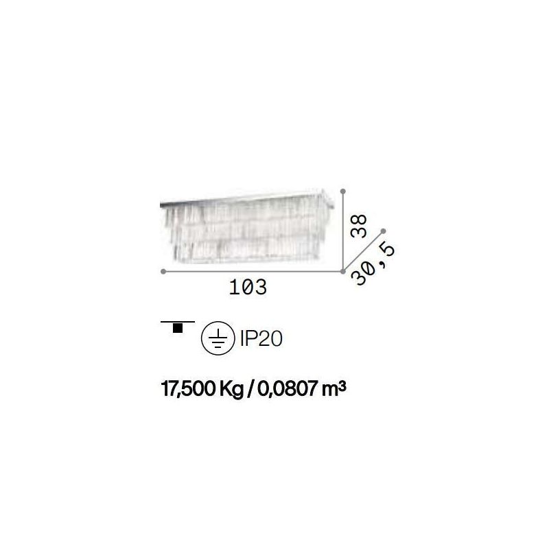 PLAFONIERA 8 LUCI ELEGANTE CROMO O ORO CON PENDAGLI DECORATIVI IN CRISTALLO CRISTALENSI - Cristalensi Shop Online