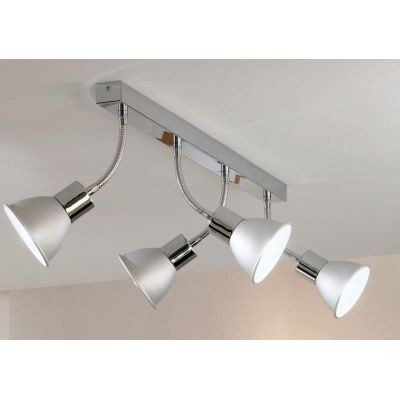 BINGO BINARIO 4 SPOT A BRACCIO FLESSIBILE Illuminando - Cristalensi Shop Online