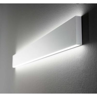 APPLIQUE LINEARE CM 120 BIANCA O NERA DIMMERABILE LED 34W LUCE 3000K O 4000K BI-EMISSIONE CRISTALENSI - Cristalensi Shop Online