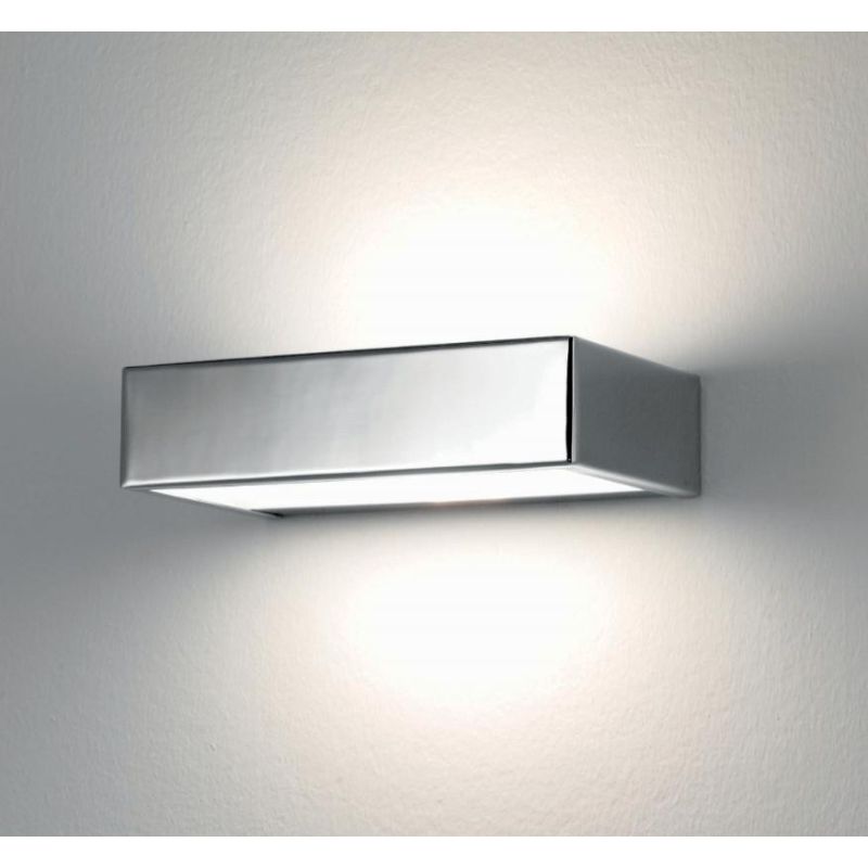 BRIK 1 LAMPADA DA PARETE IN METALLO CROMATO OPPURE BIANCA Illuminando - Cristalensi Shop Online