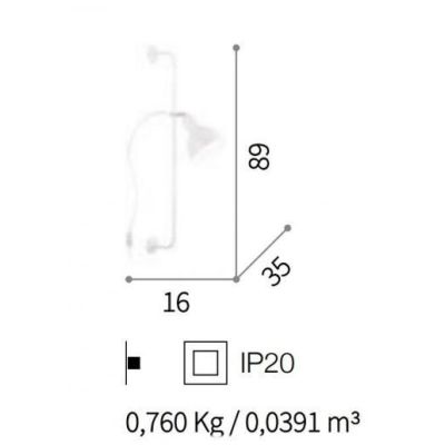 LAMPADA DA PARETE SALISCENDI IN METALLO NERO PRATICA E MODERNA CON LAMPADINA E27 CRISTALENSI - Cristalensi Shop Online