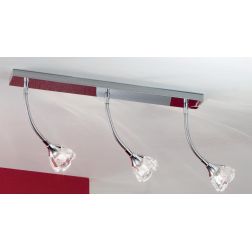CLARA 3 PARETE/SOFFITTO CON BRACCIO FLESSIBILE Illuminando - Cristalensi Shop Online 2