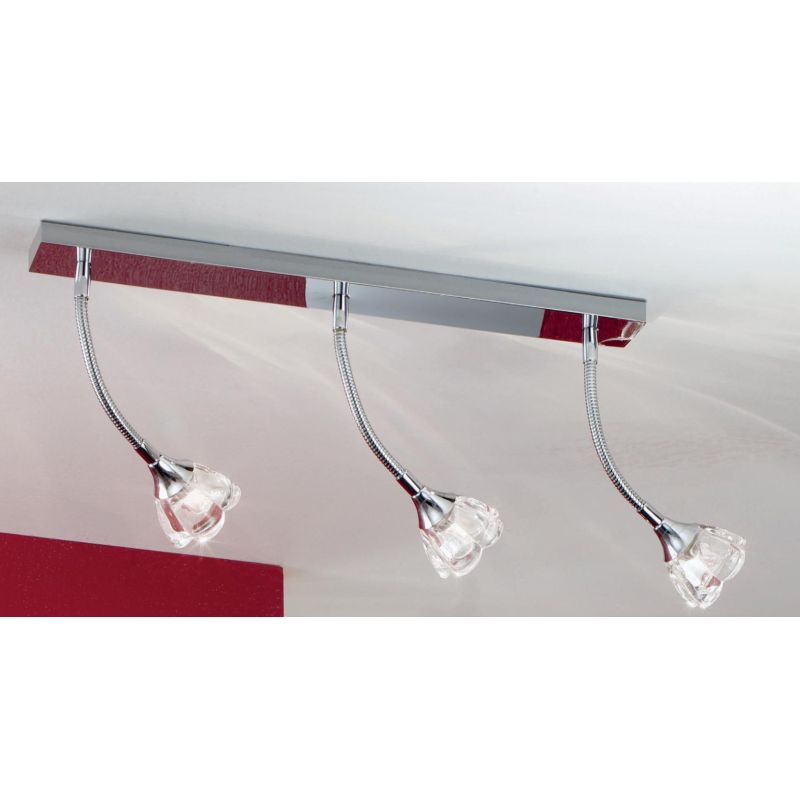CLARA 3 PARETE/SOFFITTO CON BRACCIO FLESSIBILE Illuminando - Cristalensi Shop Online