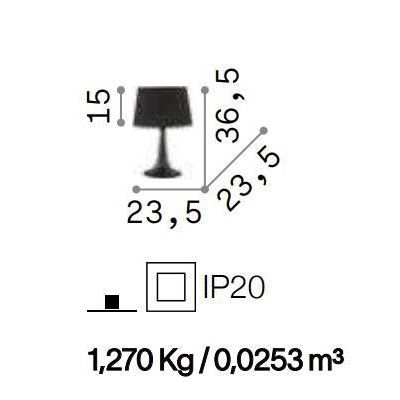 LONDON TL1 SMALL LUMETTO BIANCO NERO O CROMO Ideal Lux - Cristalensi Shop Online