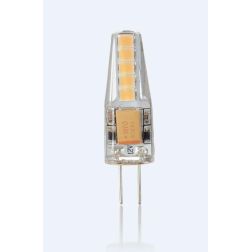 LAMPADINA LED ATTACCO G4 2W LUCE 3000K IN SILICONE TRASPARENTE 170 LUMEN CRISTALENSI - Cristalensi Shop Online