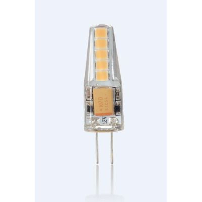 LAMPADINA LED ATTACCO G4 2W LUCE 3000K IN SILICONE TRASPARENTE 170 LUMEN CRISTALENSI - Cristalensi Shop Online
