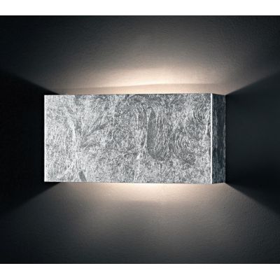 LEI LAMPADA DA PARETE IN METALLO DECORATO FOGLIA ORO O FOGLIA ARGENTO Illuminando - Cristalensi Shop Online