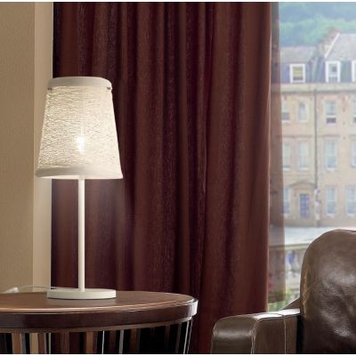 CORDA LAMPADA DA TAVOLO CON DIFFUSORE IN CORDA COLORATA MARRONE O BIANCA Illuminando - Cristalensi Shop Online