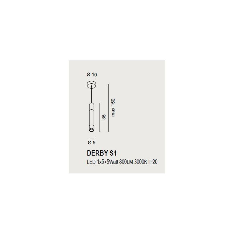 DERBY S1 SOSPENSIONE SINGOLA DISPONIBILE IN 14 COLORI BIEMISSIONE LED 10W MODERNA ECONOMICA PROMOINGROSS - Cristalensi Shop Onli