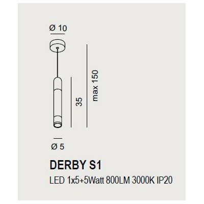 DERBY S1 SOSPENSIONE SINGOLA DISPONIBILE IN 14 COLORI BIEMISSIONE LED 10W MODERNA ECONOMICA PROMOINGROSS - Cristalensi Shop Onli