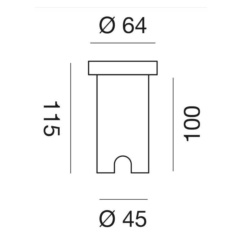 INCASSO CARRABILE A LED 1W 3000K O 6400K ALIMENTATO A 230V IP67 GEA LUCE - Cristalensi Shop Online