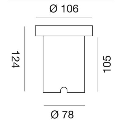 GES 270 INCASSO ROTONDO CALPESTABILE IN ACCIAIO IP67 LAMPADINA LED SOSTITUIBILE GEA LUCE - Cristalensi Shop Online