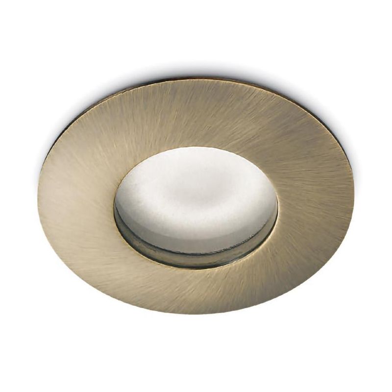 INCASSO IP65 CON ANELLO CROMO BIANCO LUCIDO BRUNITO E NICHEL SPAZZOLATO PORTALAMPADE GU10 GEA LUCE - Cristalensi Shop Online