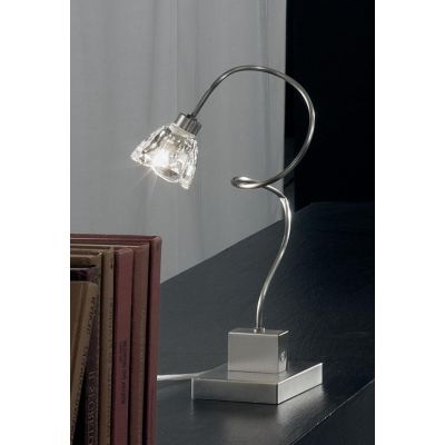 GINEVRA CL LUMETTO IN METALLO CON STELO SEMIRIGIDO CON VETRO TRASPARENTE Illuminando - Cristalensi Shop Online