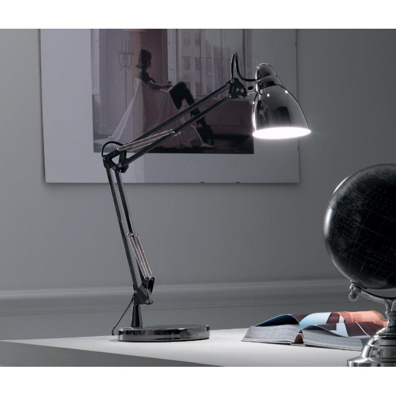 JAZZ LAMPADA DA TAVOLO IN METALLO ORIENTABILE IN DUE COLORI DI ILLUMINANDO Illuminando - Cristalensi Shop Online