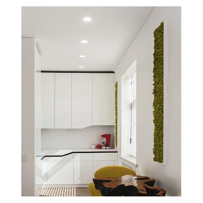 FARETTO DA INCASSO IN GESSO QUADRATO CON PORTALAMPADE GU10 VERNICIABILE GEA LUCE - Cristalensi Shop Online